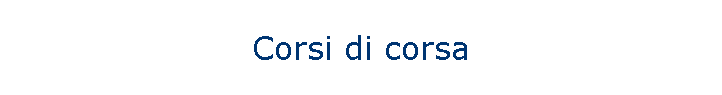 Corsi di corsa