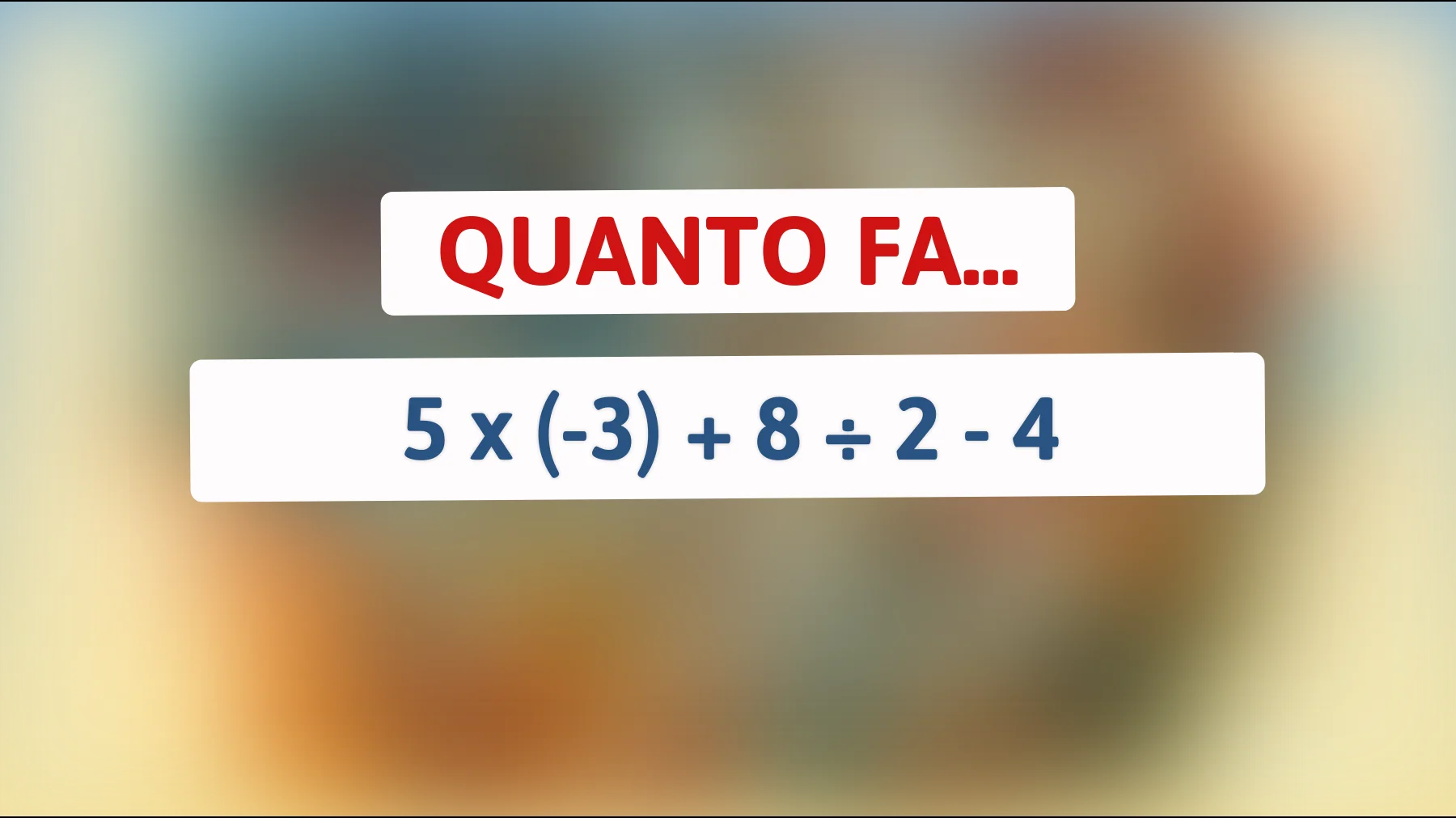 "Scopri se hai una mente geniale risolvendo questo enigma matematico complesso!""