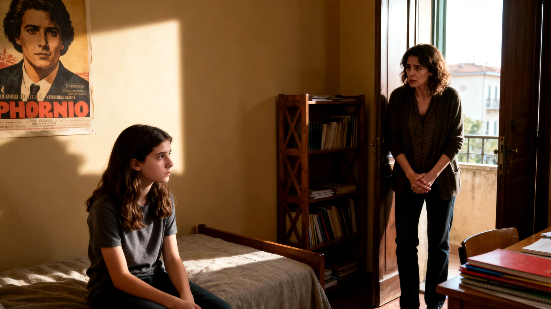 Una mamma fatica a gestire le intense crisi emotive della figlia adolescente, che alterna momenti di rabbia esplosiva a periodi di chiusura silenziosa, rendendo difficile il dialogo e creando tensione nel rapporto madre-figlia"