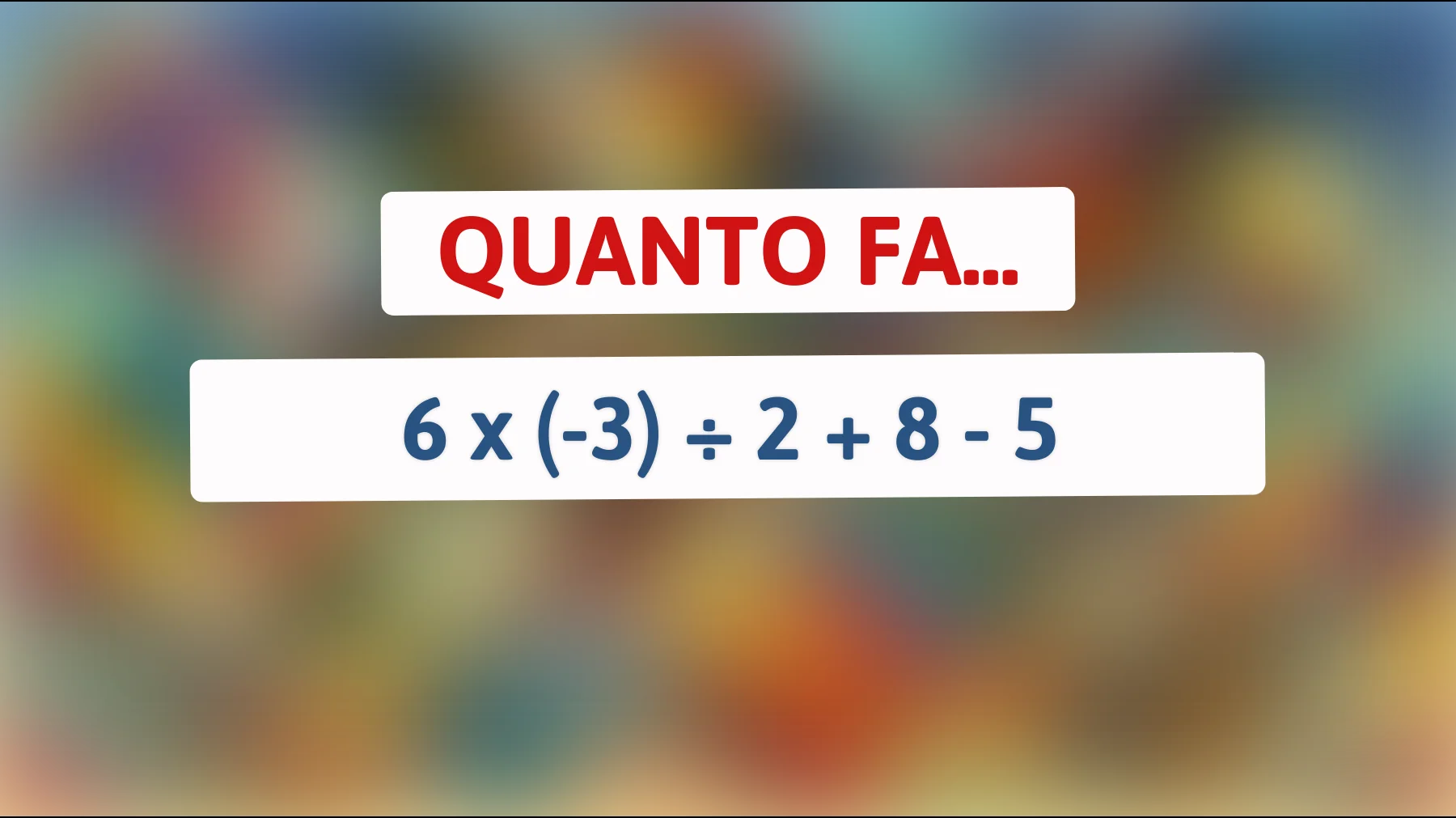 "Sfida la tua intelligenza: riesci a risolvere questo enigma matematico che solo una mente geniale può decifrare?""
