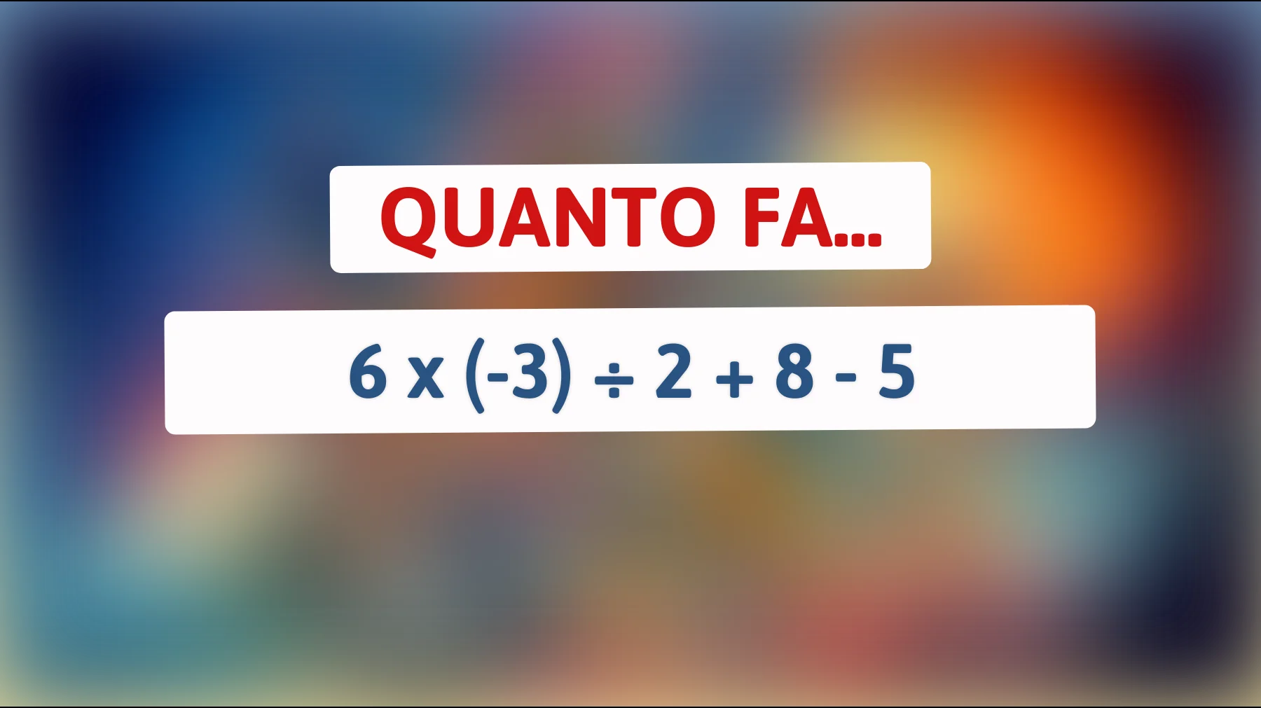 "Sfida te stesso: solo i veri geni riescono a risolvere questo enigma matematico!""
